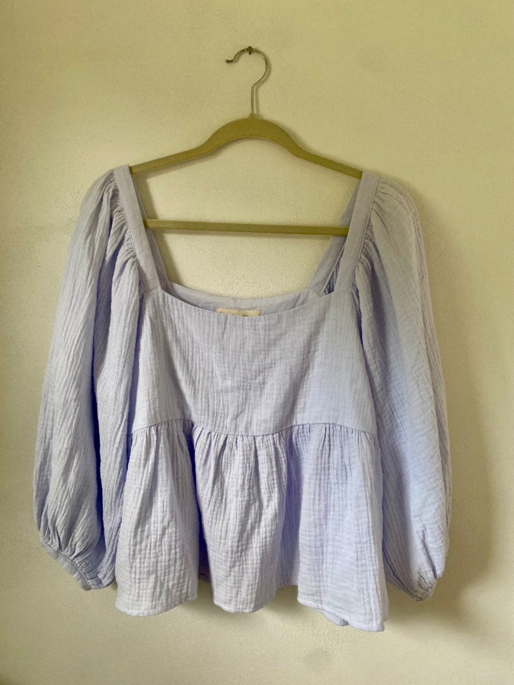 By Together Lavender Muslin Top, M